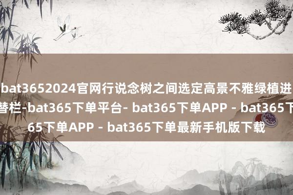 bat3652024官网行说念树之间选定高景不雅绿植进行连通（简称以绿替栏-bat365下单平台- bat365下单APP - bat365下单最新手机版下载